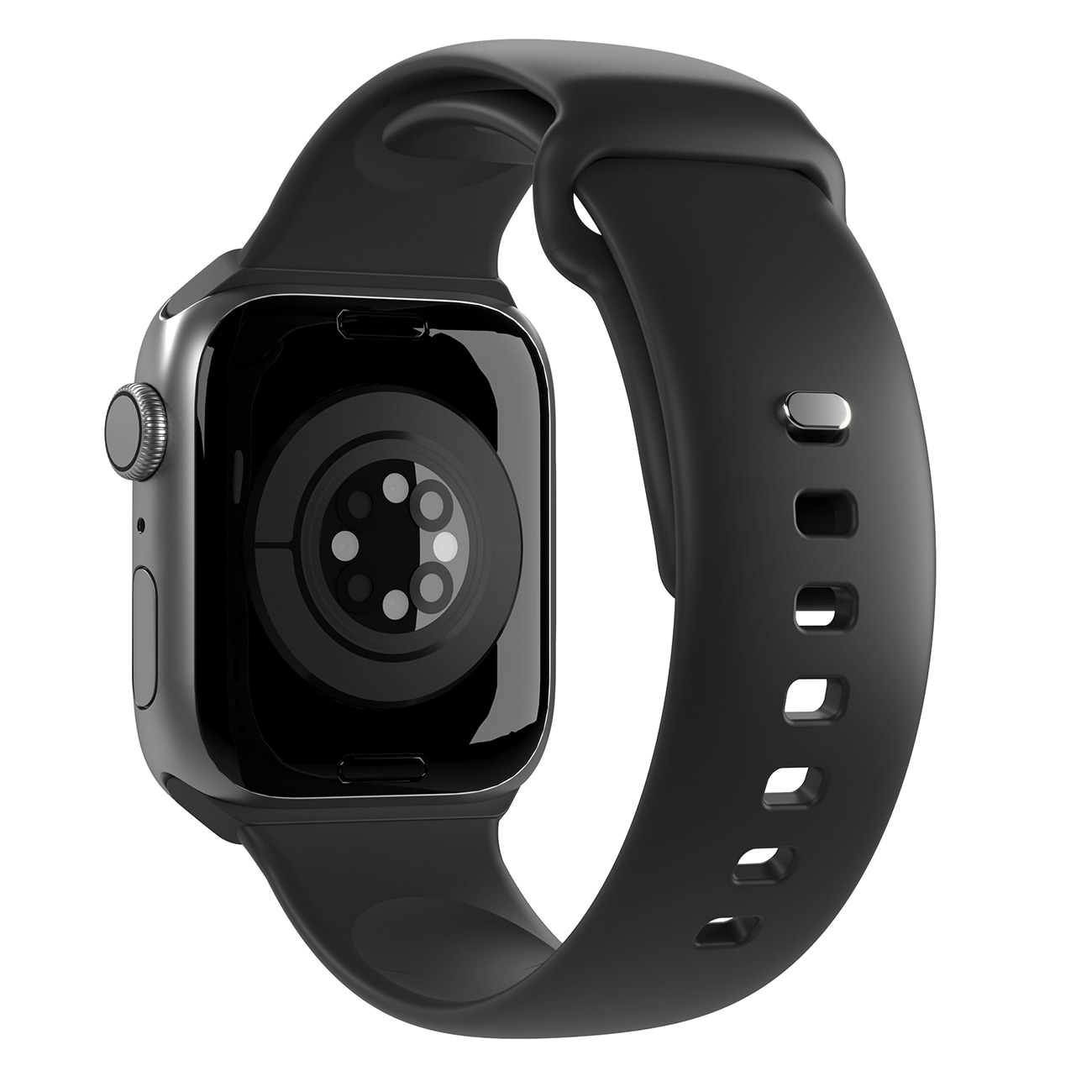 Puro Icon silikoniranneke Apple kellolle 42 / 44 / 45 / 49 mm - musta (2 kpl)