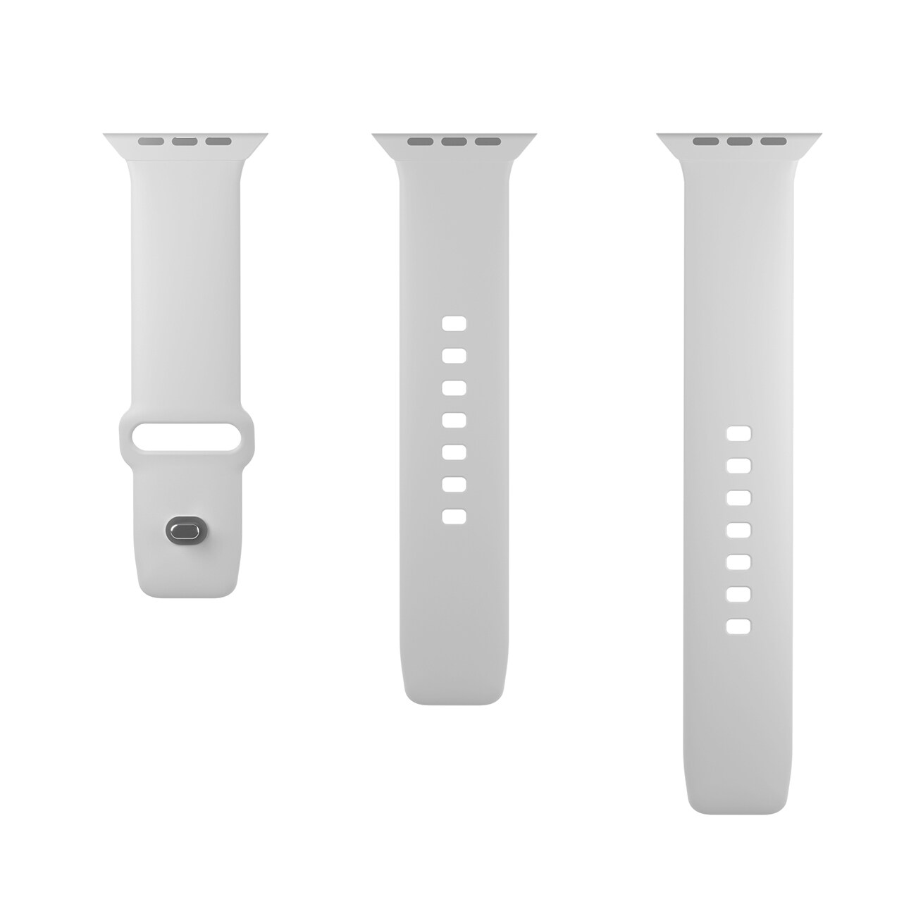 Puro Icon Silikoniranneke Apple kellolle 42 / 44 / 45 / 49 mm - Valkoinen (2 kpl)