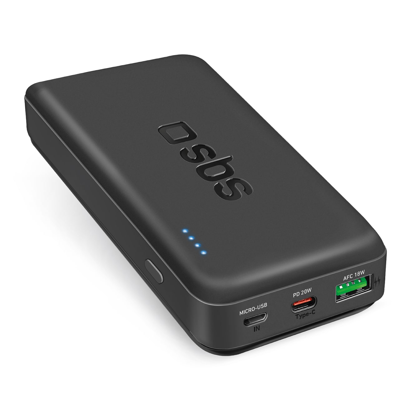 Powerbank SBS TTBB20000PD20K 20000 mAh 20W PD USB-C, USB-A, Micro-USB - musta