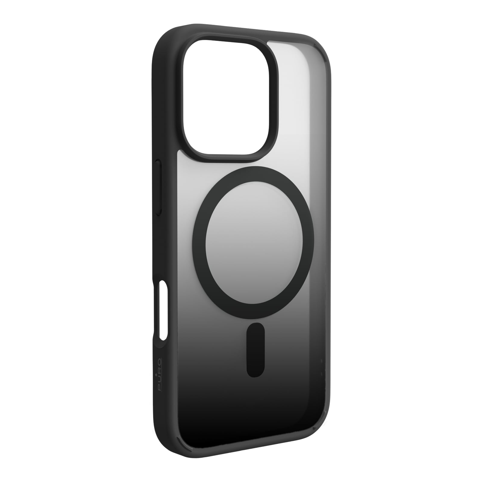 Puro Gradient MagSafe Silicone Case for iPhone 16 Pro - musta