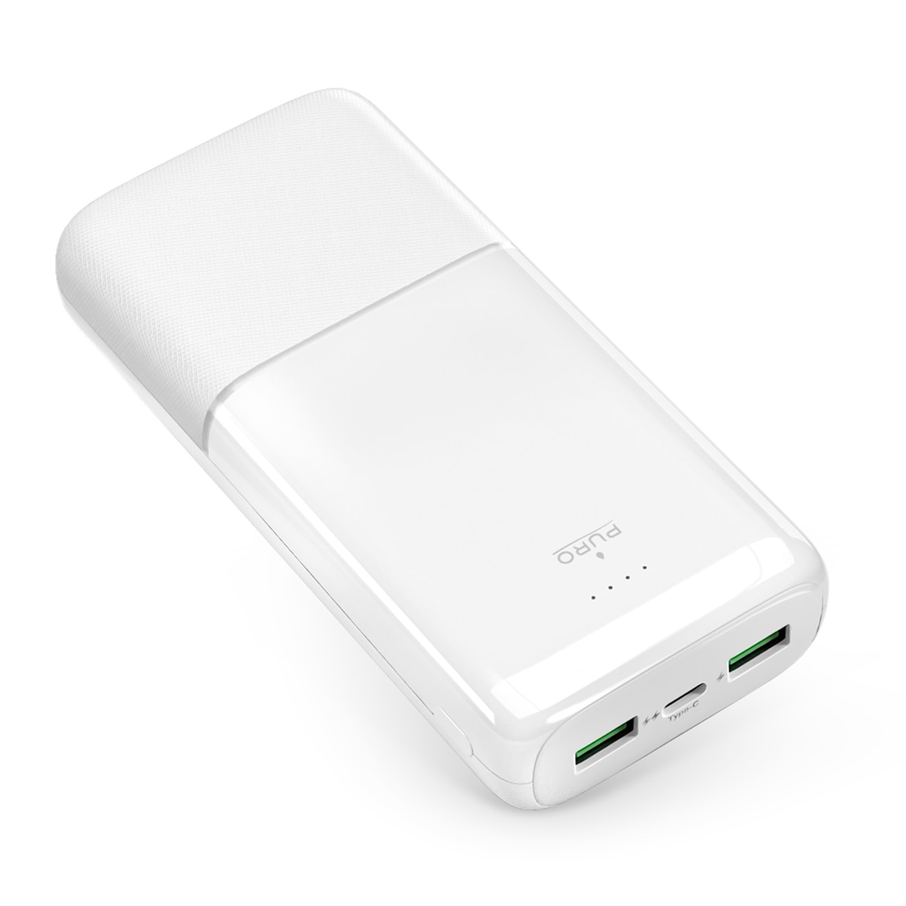 Powerbank Puro DAILY 20 PLUS 20000mAh 2x USB-A / 1x USB-C 22.5W PD AFC - valkoinen