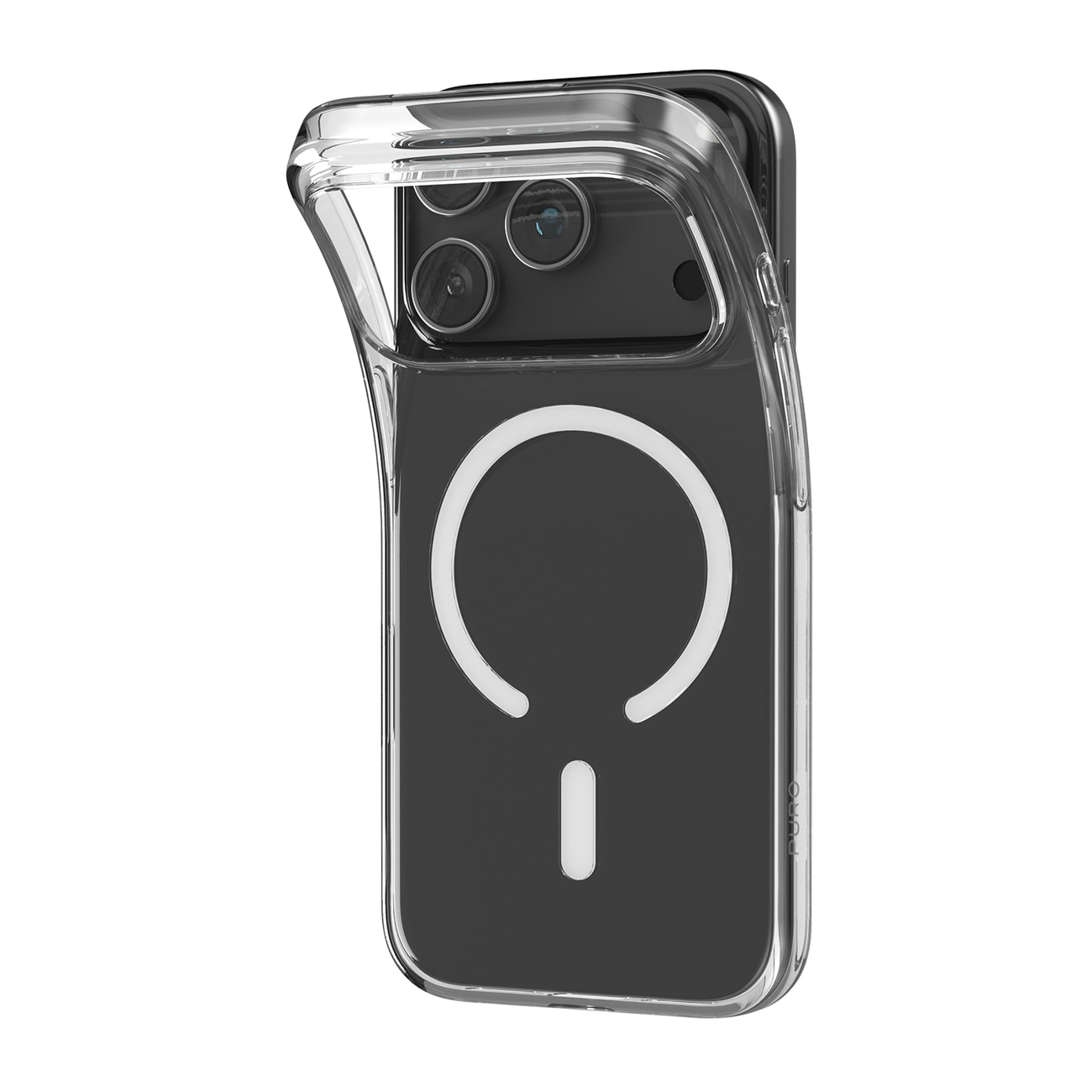 Puro 0.3 MAG Ultra-Slim TPU Case Yhteensopiva MagSafe for iPhone 17 Pro - Läpinäkyvää