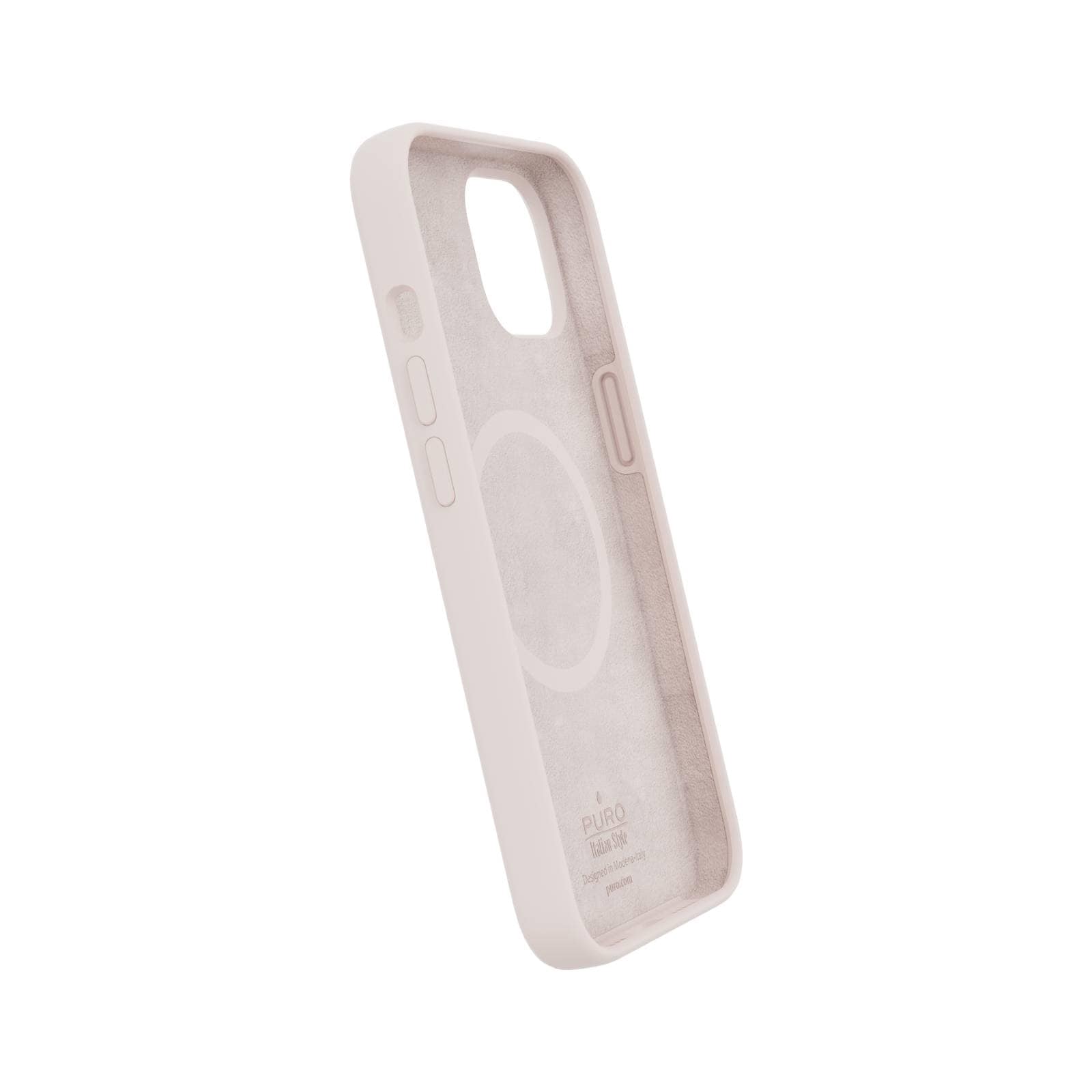 Puro Icon Mag Mag Pro MagSafe Silikoni Case for iPhone 13 / 14 - vaaleanpunainen