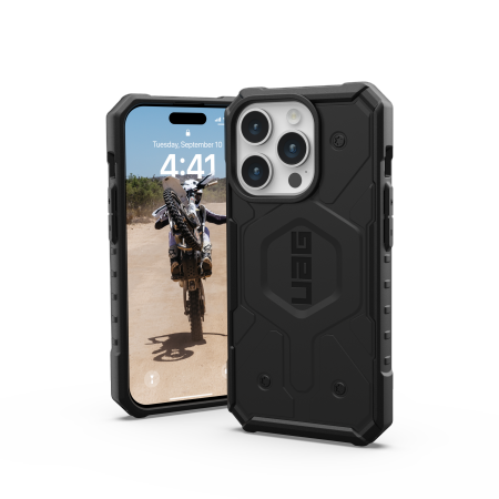 UAG Pathfinder MagSafe -kotelo iPhone 15 Pro - musta