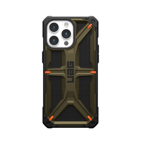 UAG Monarch kotelo iPhone 15 Pro Maxille - vihreä kevlar-kangas