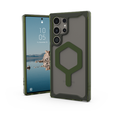 UAG Plyo Pro Magnet -kotelo Samsung Galaxy S24 Ultra 5G:lle, läpinäkyvä vihreä