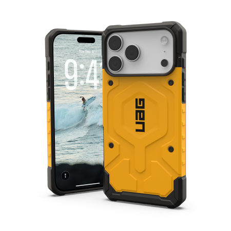 UAG Pathfinder MagSafe kotelo iPhone 17 Pro Maxille - keltainen