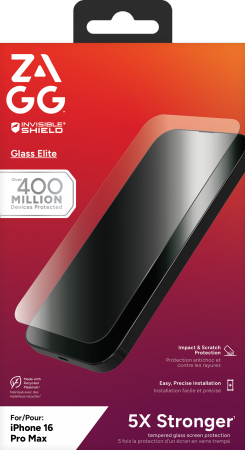 ZAGG InvisibleShield Glass Elite for iPhone 16 Pro Maxille