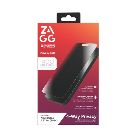 ZAGG InvisibleShield Glass Elite Privacy 360 hintaan iPhone 16 Pro