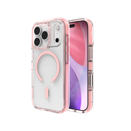 ZAGG Santa Cruz Snap MagSafe Case for iPhone 17 Pro - vaaleanpunainen