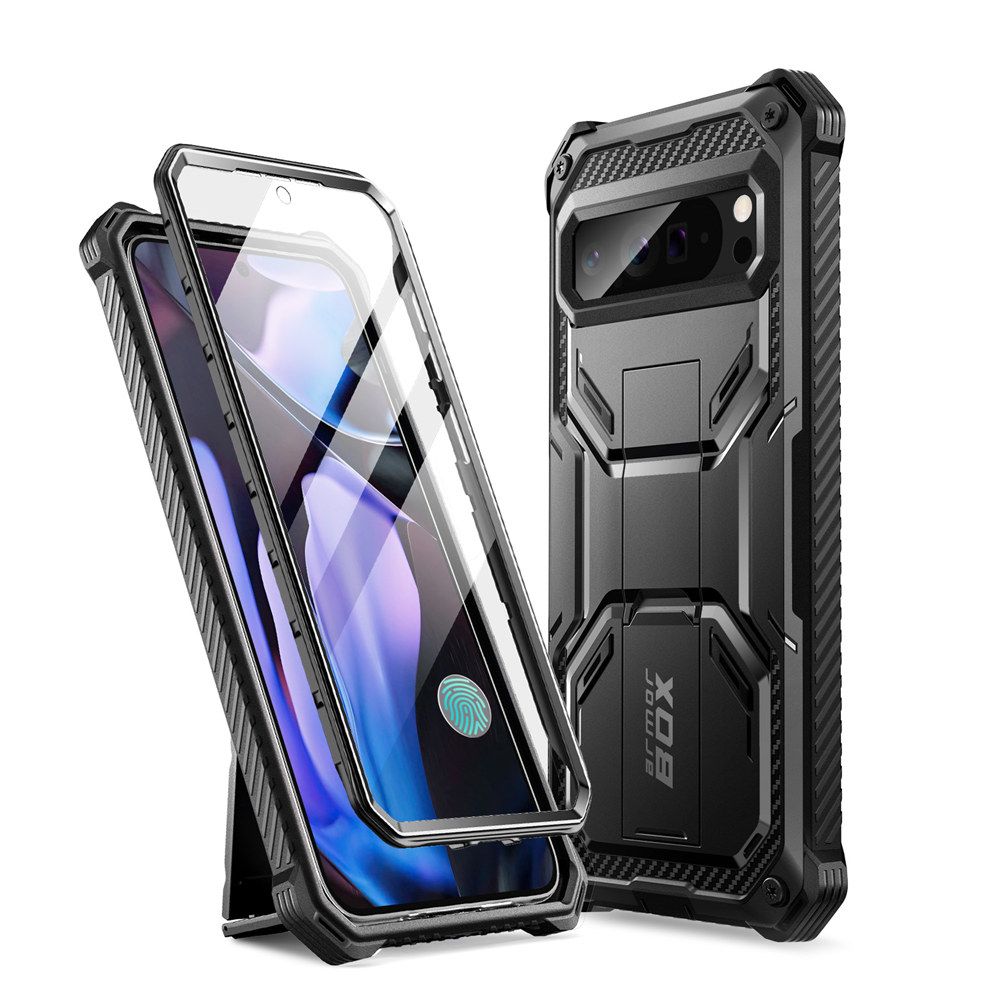 Supcase IBLSN Armorbox kotelo Google Pixel 9 Pro XL:lle - musta