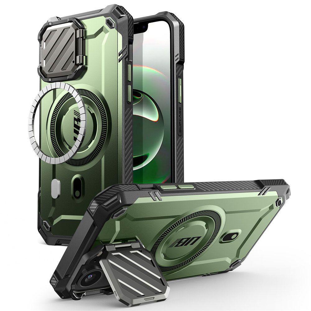 Supcase UB XT Mag MagSafe iPhone 16e Kotelo - Olive