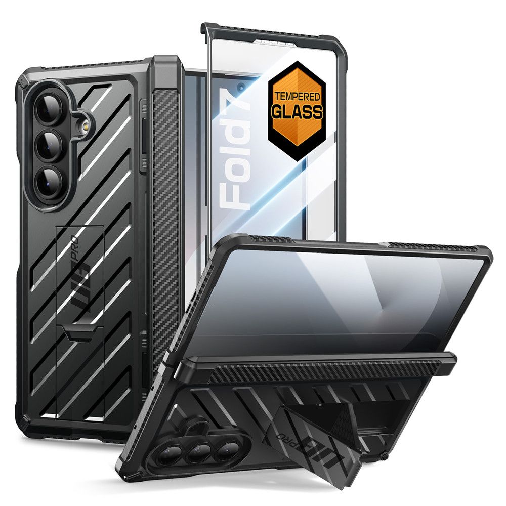 Supcase yksisarvinen Beetle Pro kotelo Samsung Galaxy Z Fold 7 - musta