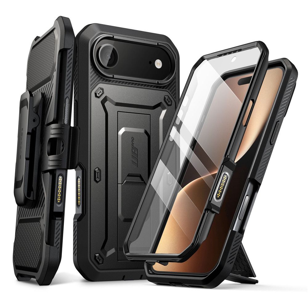 Supcase UB Pro kotelo iPhone 17 Airille - musta