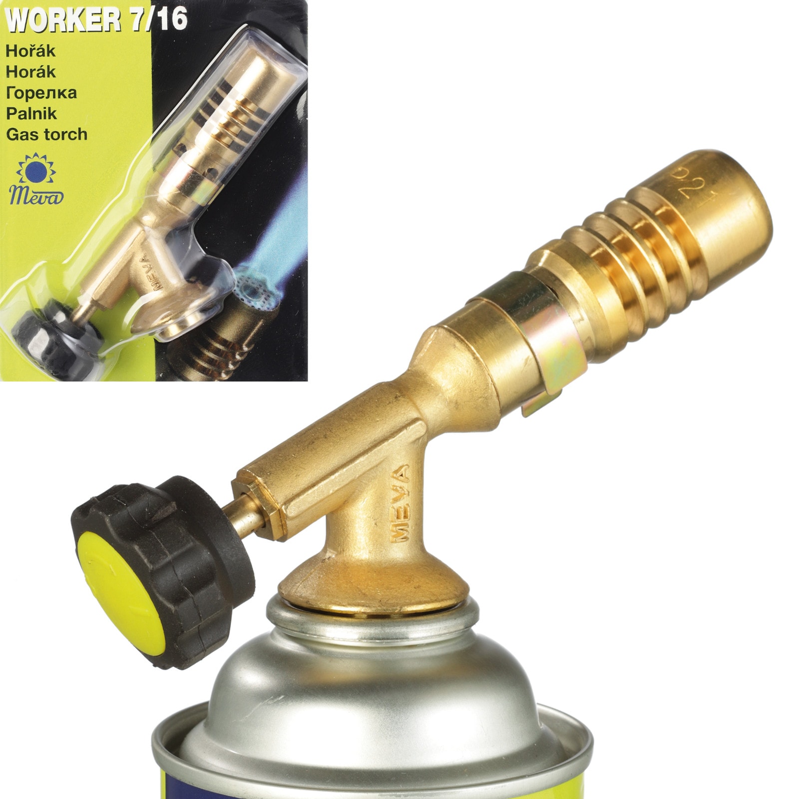 PB patruunakaasupoltin 7/16'' venttiilillä WORKER 1.8kW