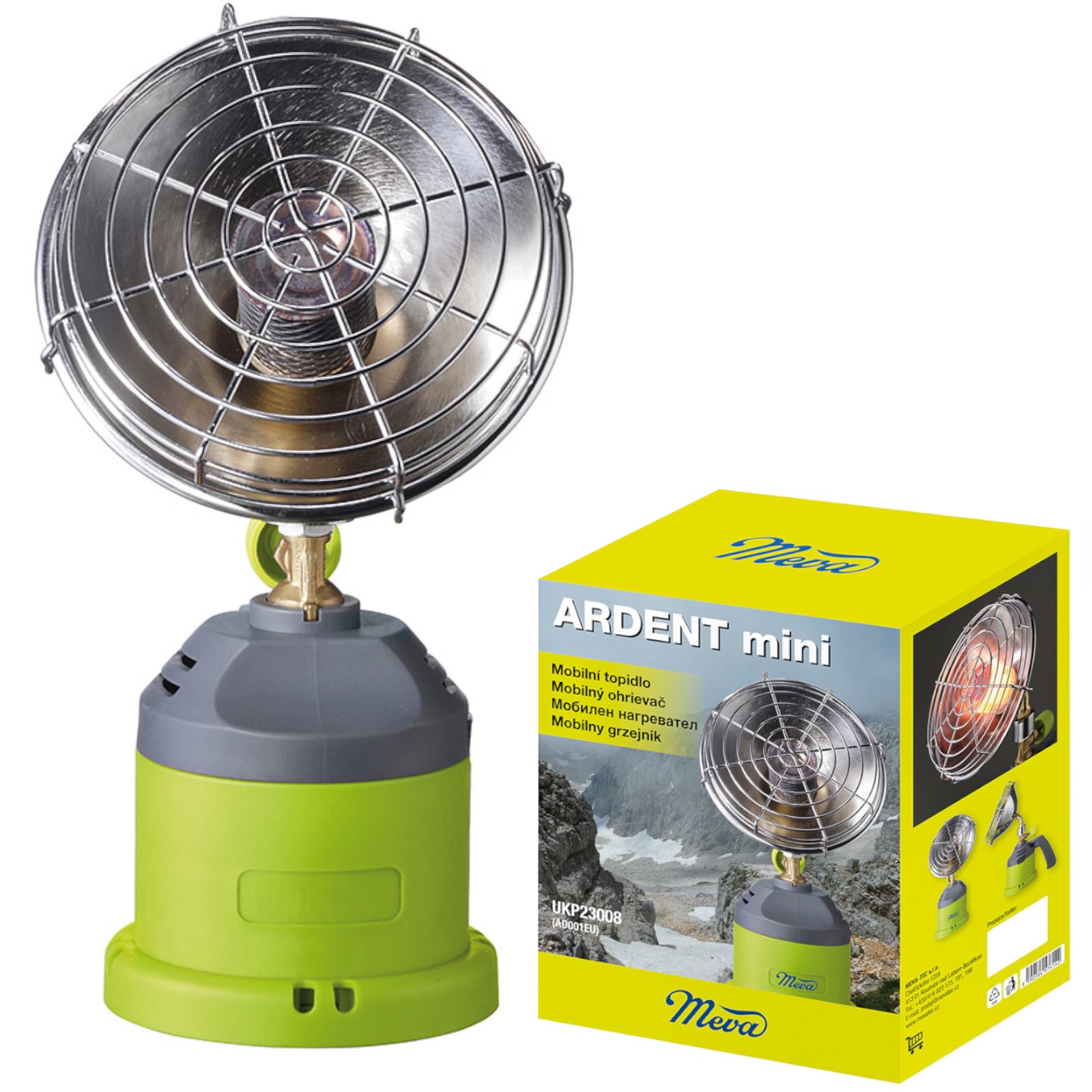 ARDENT MINI aurinkolämmitin kaasupatruunalle 1kW