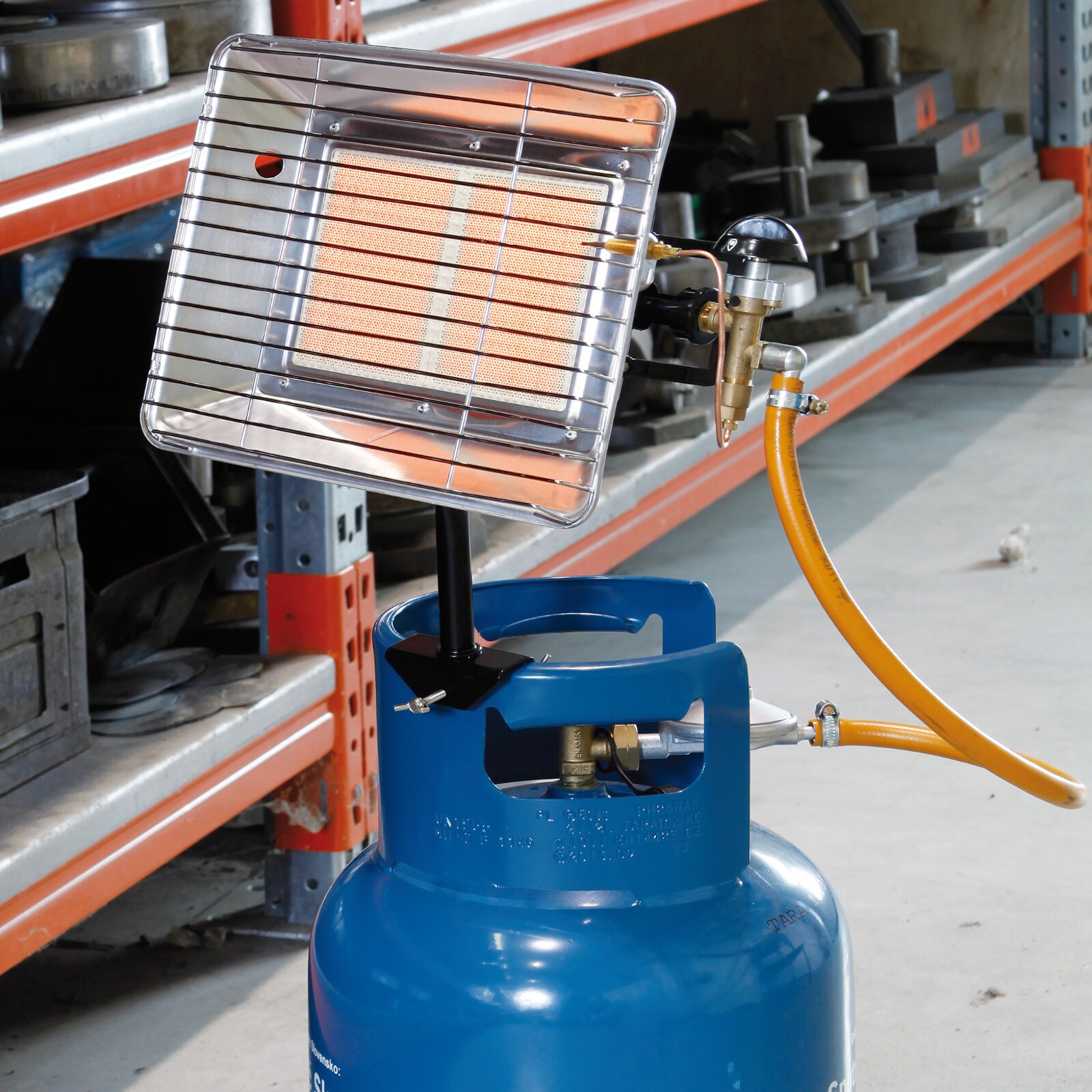 BRI säteilylämmitin PB LPG-kaasupullolle