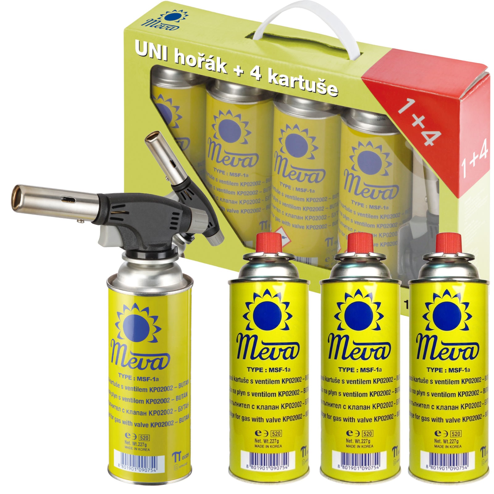 Creme Brulle 1kW yleiskäyttöinen catering-kaasupoltin SET