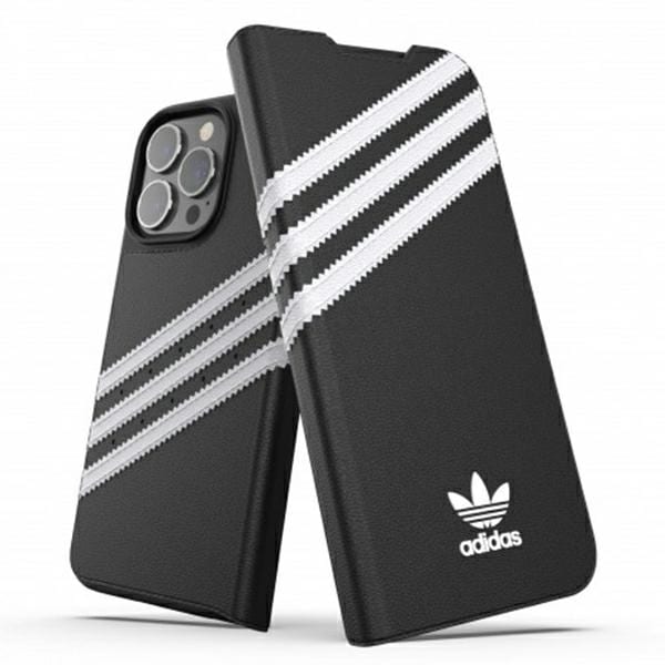 Adidas OR Booklet Case PU iPhone 13 Pro / iPhone 13 - musta ja valkoinen - musta ja valkoinen