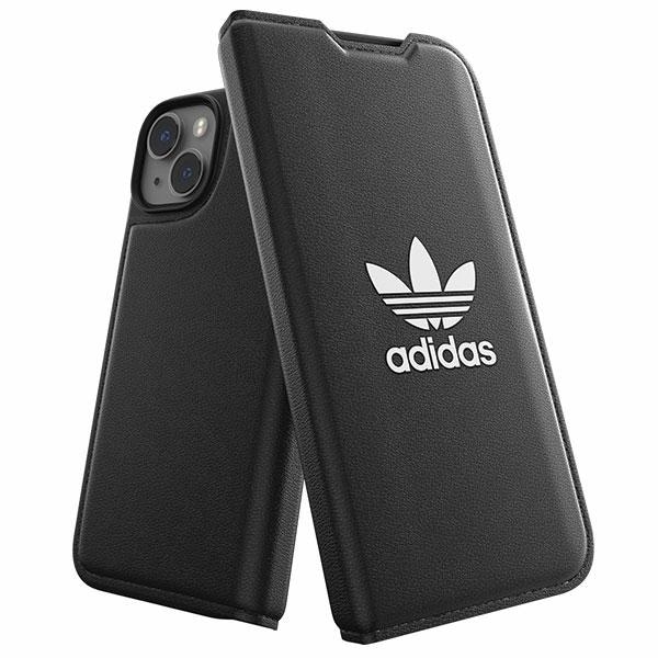 Adidas OR Booklet Case BASIC iPhone 14 6.1" musta/musta valkoinen 50181