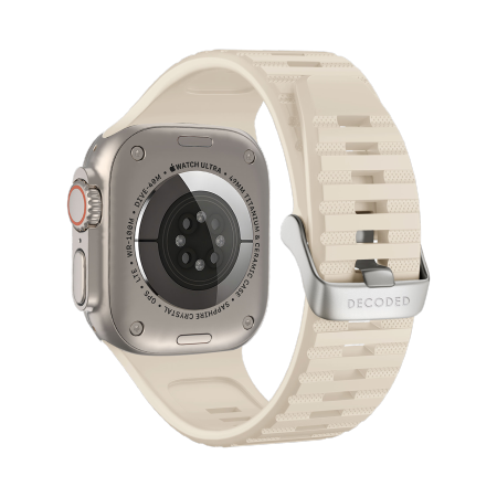 Decoded Ultra Traction hihna Apple kellolle 42 / 44 / 45 / 49 mm - Valkoinen