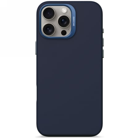 Decoded AntiMicrobial Silicone Case with MagSafe for iPhone 16 Pro Max - Navy Blue
