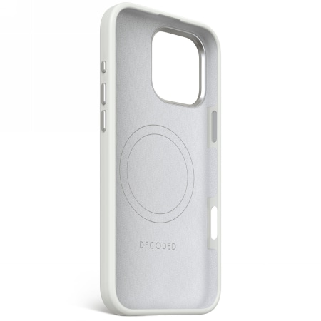 Decoded AntiMicrobial Silicone Backcover with MagSafe for iPhone 16 Pro Max - Gray - harmaa