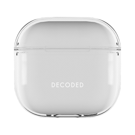 Decoded Silikoni Aircase AirPods 4 - läpinäkyvää