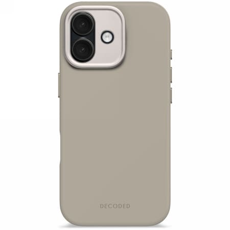 Decoded AntiMicrobial Silicone Backcover MagSafe Case for iPhone 17 - Beige