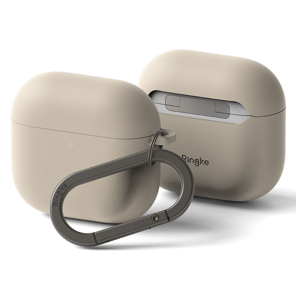 Ringke Silikonikotelo Apple AirPods 4:lle - Beige