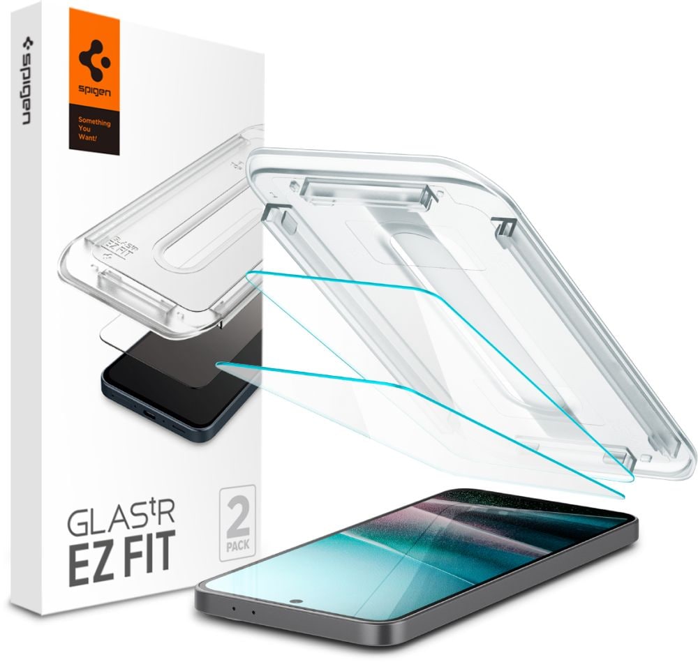 Spigen Glas.TR "Ez Fit" 2-pack karkaistu lasi Samsung Galaxy A36 5G - läpinäkyvä