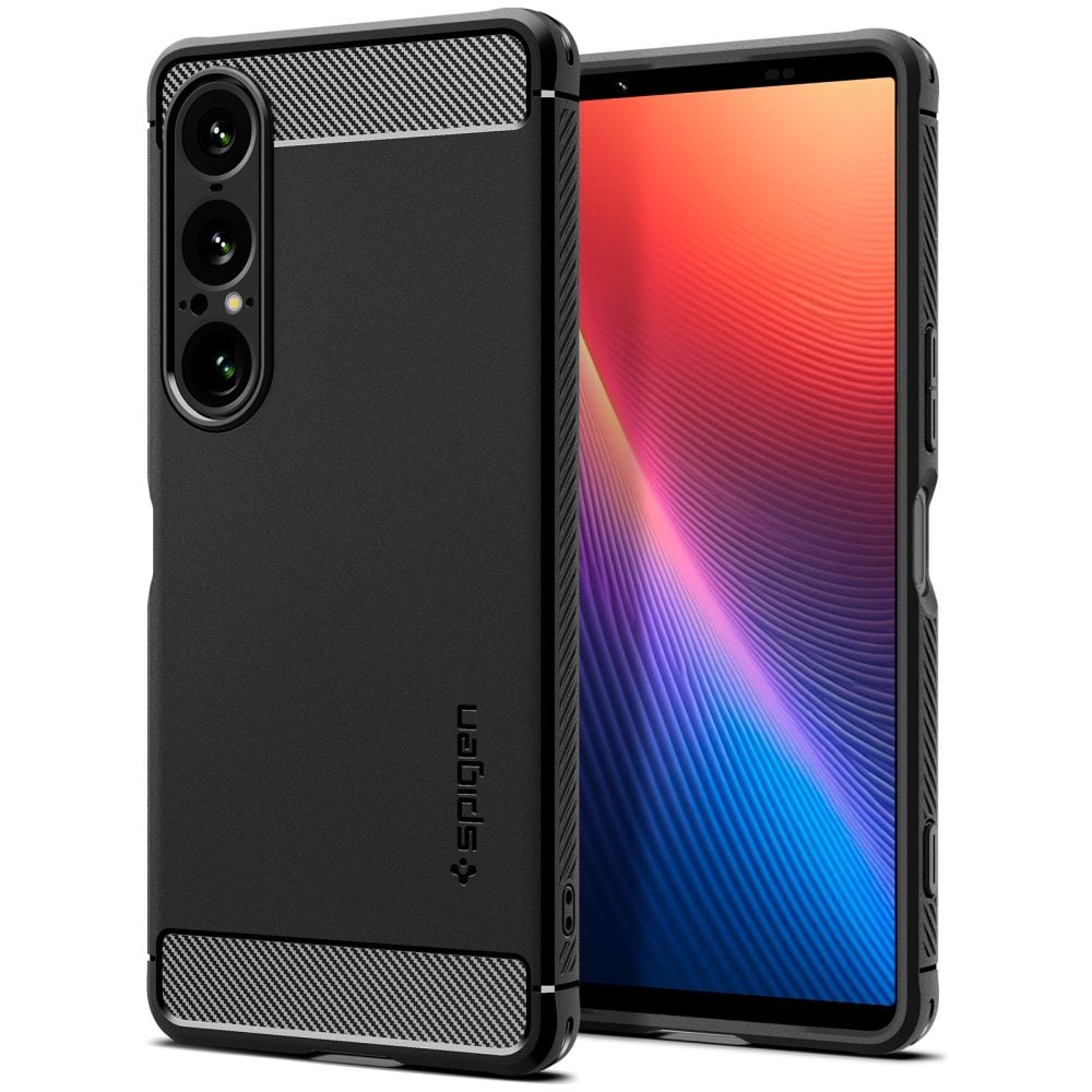 Spigen Kestävä panssarikotelo Sony Xperia 1 VII:lle - Matta musta