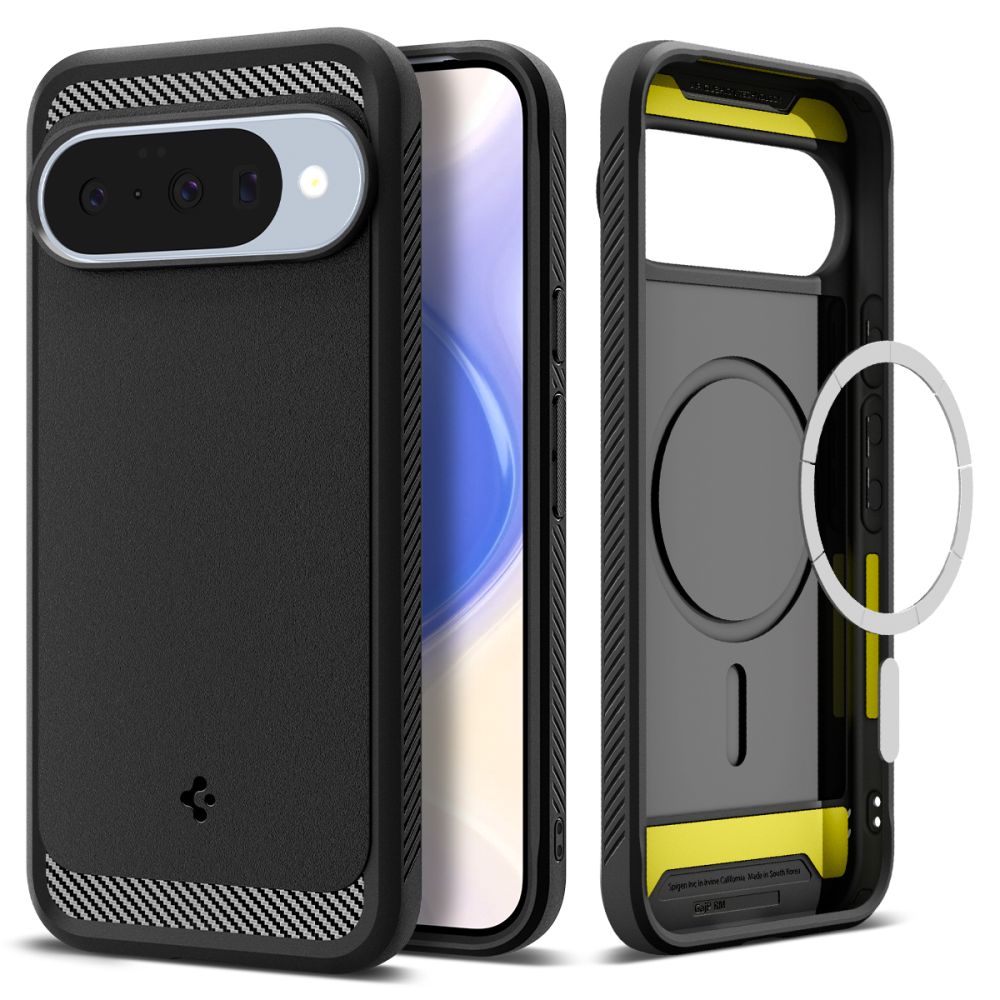 Spigen Rugged Armor Mag Mag MagSafe Case for Google Pixel 10 / 10 Pro - Matta musta