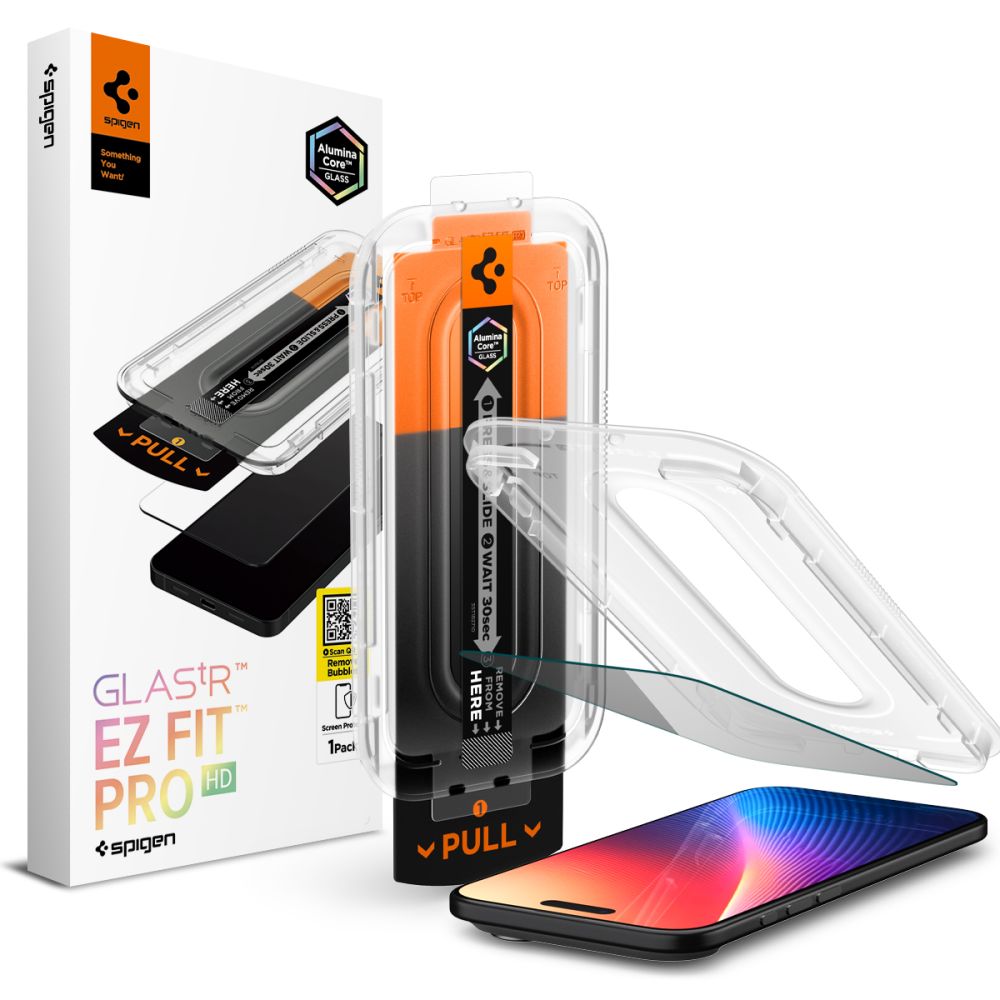 Spigen Glas.TR EZ Fit -yksityislasit iPhone 17 Air -malliin