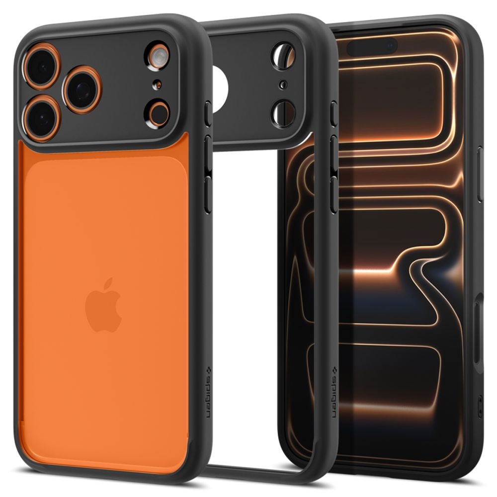 Spigen Ultra hybridi kotelo iPhone 17 Pro Maxille - mattamusta