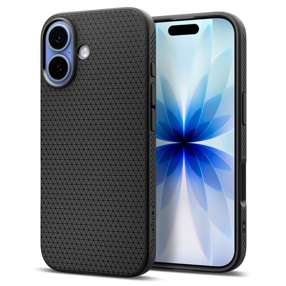 Spigen Liquid Air -kotelo iPhone 17:lle - Matta musta