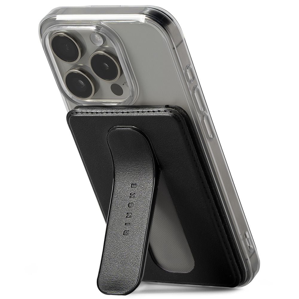 Ringke Wallet Slide Grip MagSafe -kotelo - musta