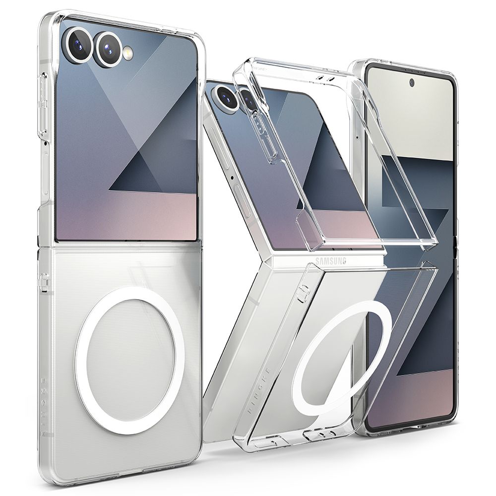 Ringke Slim Magneettinen MagSafe magneettikotelo Samsung Galaxy Z Flip 7 - läpinäkyvä - läpinäkyvä