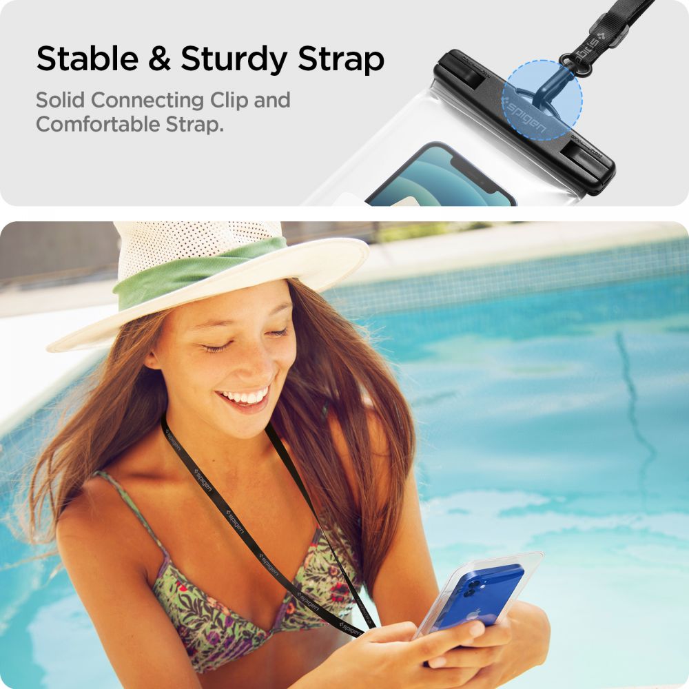 Spigen Spigen Aqua Shield A601 kotelo vedenpitävä IPX8 - läpinäkyvä 2 kpl.