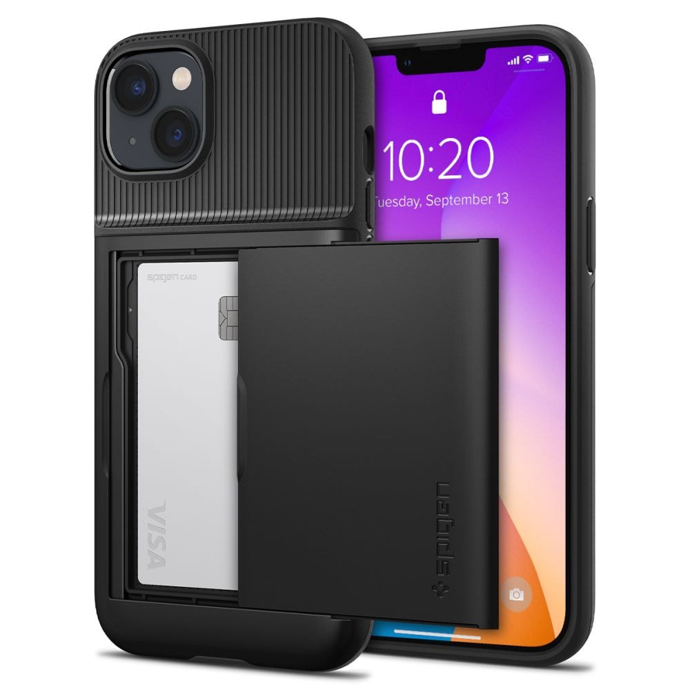 Spigen Slim Armor CS -kotelo 14 Plus -puhelimelle - musta