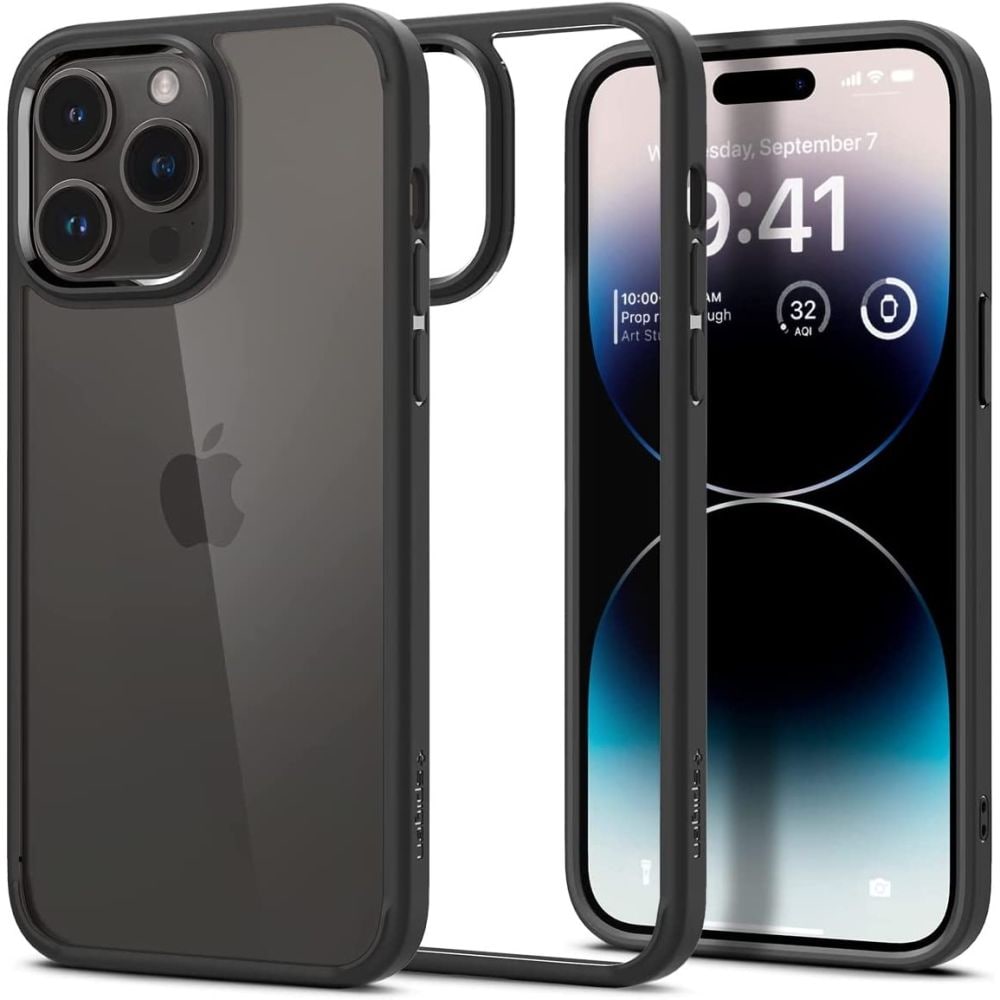Spigen Ultra Hybrid iPhone 14 Pro -kotelo - mattamusta