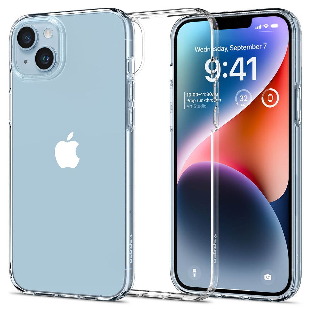 Spigen Nestekide iPhone 14 Kotelo - kirkas