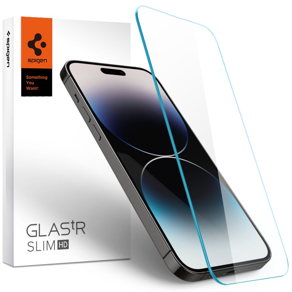 Spigen Glas.tR Slim karkaistu lasi iPhone 14 Pro -mallille