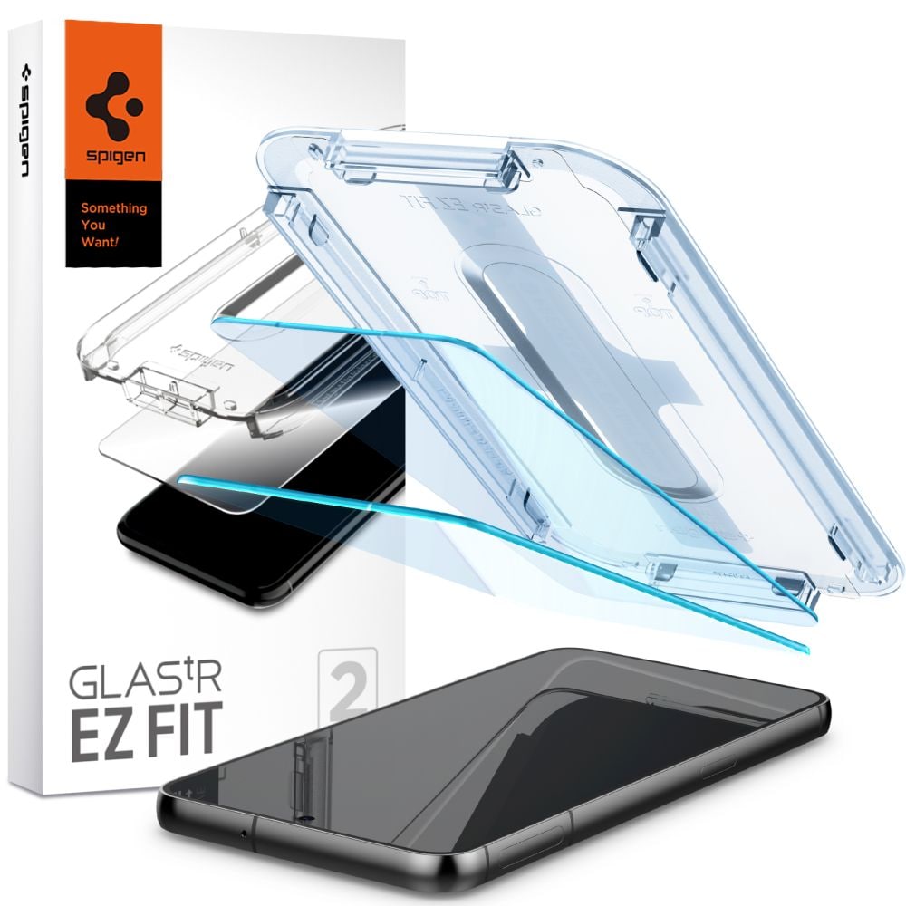 Spigen Glas.tR EZ Fit karkaistu lasi Samsung Galaxy S23+ - 2 kpl.