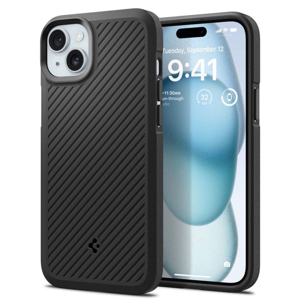 Spigen Core Armor iPhone 15 Plus kotelo - Matta musta