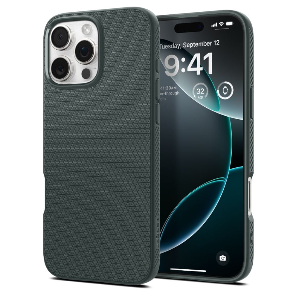 Spigen Liquid Air -kotelo iPhone 16 Pro Maxille - vihreä