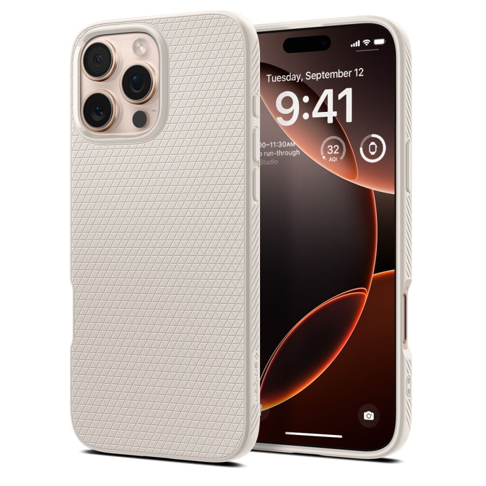Spigen Liquid Air -kotelo iPhone 16 Pro Max - Titaniumille