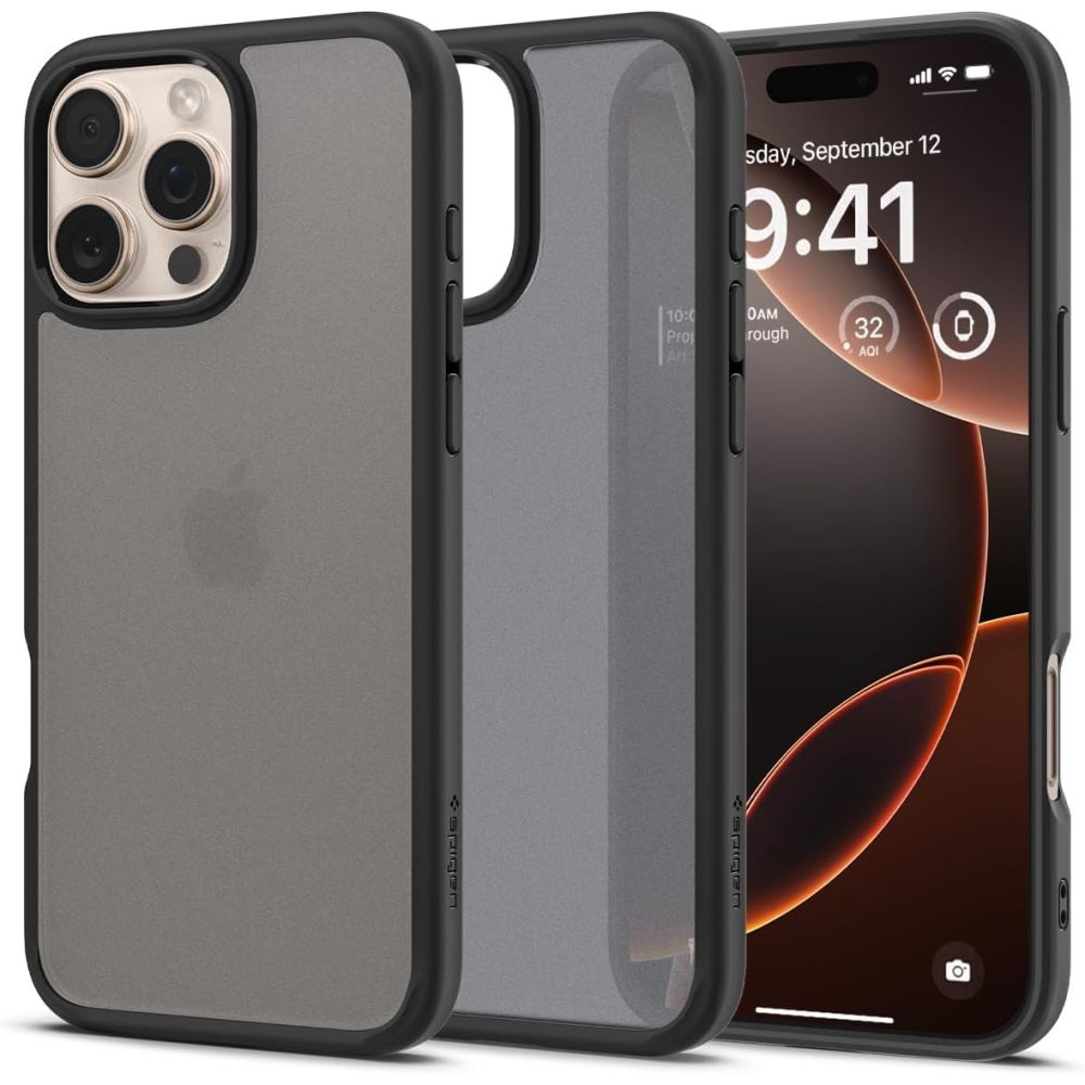 Spigen Ultra Hybrid iPhone 16 Pro kotelo - musta