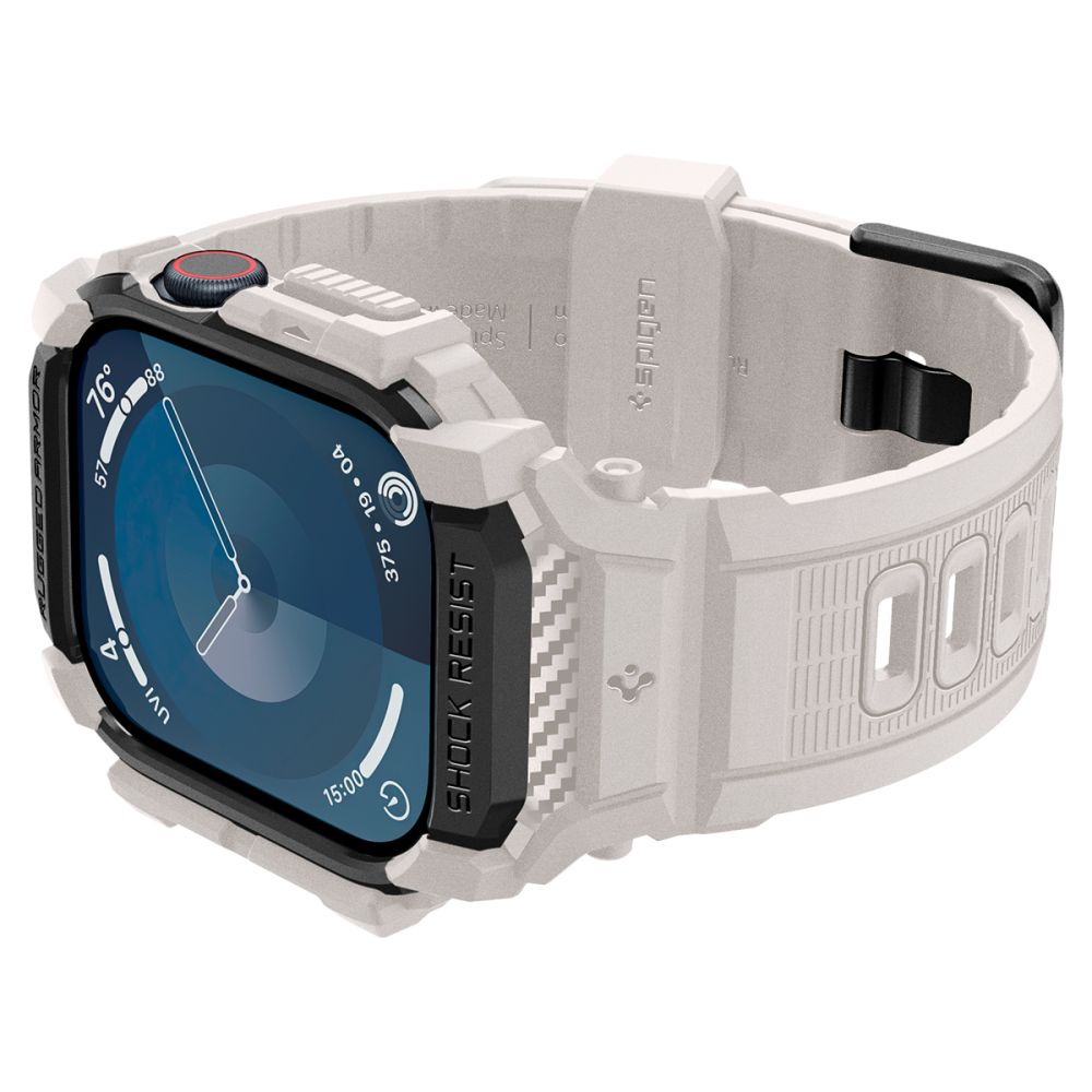 Spigen Rugged Armor "Pro" hihna Apple kellolle 10 (46MM) - Beige