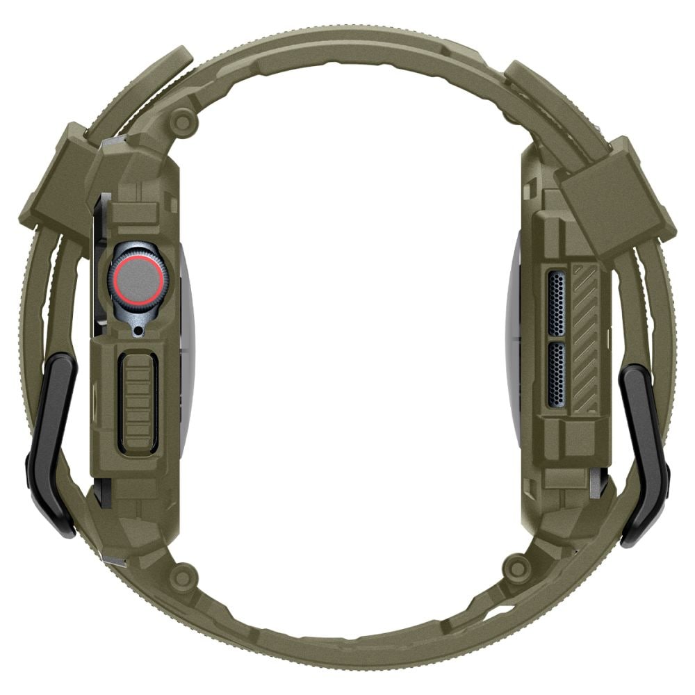 Spigen Rugged Armor "Pro" hihna Apple Watch 10:lle (46MM) - vihreä